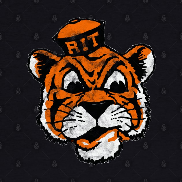 Support the RIT Tigers with this vintage design! by MalmoDesigns